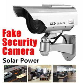 Fake Security Camera Indoor Outdoor Office Dummy Camera Flashing LED Light USA
