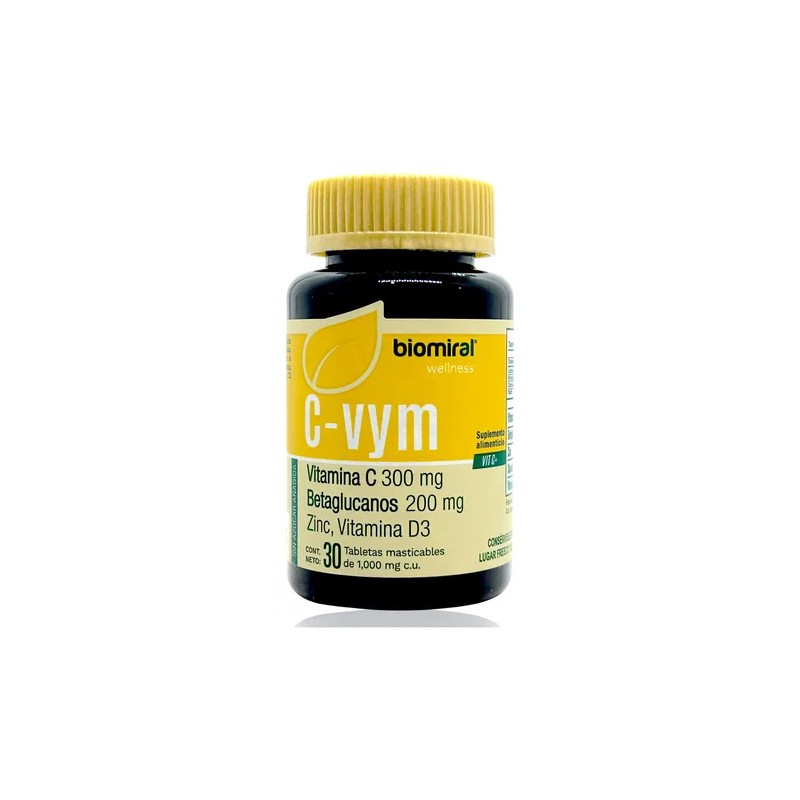 Vitamina C Betaglucanos Zinc Y Vitamina D3 30 Tabs Masticabl
