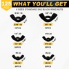 Siptenk Black SAE Wing Nuts 125PCS, #6-32#8-32#10-24 1/4"-20 3/8"-16 5/16"-18