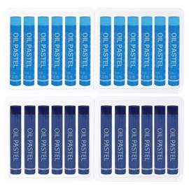 PATIKIL Sky Blue, Dark Blue Oil Pastels, Pack of 24 Soft Oil Pastels, Creamy Pastel Pencils, Art Supplies for Art Painting, Drawing, Mixing, Graffiti for Artists, Beginners