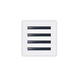 BUILDMART - 8x8 MUD-in Air Vent Cover - Drywall MUD in White Air Vent - MUD Linear Slot Diffuser - Register Grille for Ceiling and Walls - Texas Buildmart