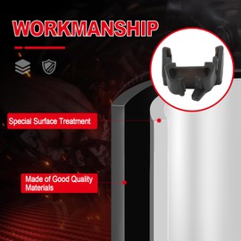 CCIYU 16pcs Engine Rocker Arm Retainer Clip, Compatible with 2003-2007 Ford F-250, F-350, F-450, F-550 Super Duty & Excursion, OEM W302193, Steel, Small, Direct Replacement