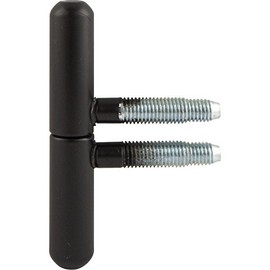 Gedotec SFS Window Tape Black for Windows and Furniture Doors | Nut Tape 14 mm | Metal Black Matt | Door Hinge for Drilling & Renovation | 1 Piece - Door Hinge Room Doors & Interior Doors