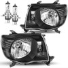 KarSpareHub Headlights Assembly Compatible with 2005-2011 Toyota Tacoma Headlamp Replacement