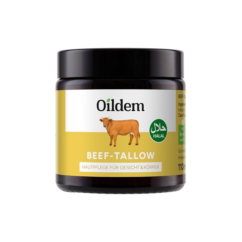 Oildem Beef Tallow Creme, Rindertalg Skincare - Halal - 100ml