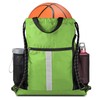 BeeGreen Royal Blue Drawstring Backpack Bag with Shoe Compartment X-Large