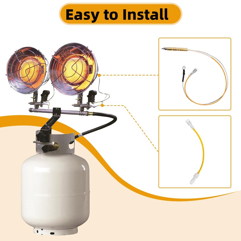 F237349 Heater Thermocouple Assembly Compatible with Mr. Heater Tank Top