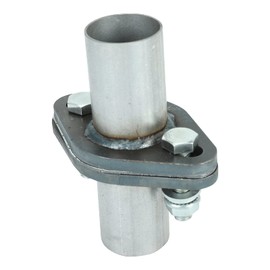 acylph Exhaust Oval Flange QuickFix Repair Pipe Kit w/Gasket & Hardware Universal 1.75" OD 2 Bolts