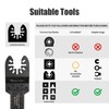 Vearter Bi-Metal Titanium Oscillating Tool Blade 5PCS for Soft Metal,