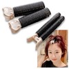 nervousrhinos Bangs Clip, Beige Black, Set of 3, Korean Dakar,