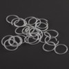 Melimarry 20 Gauge Anti-Allergy Unisex Plastic Hoop Ear Retainers, Clear