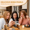 Soeos Boba Pearls, Black Tapioca Pearls 8.8 oz (Pack of