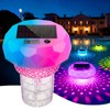 Upgrade 3-in-1 Solar Pool Light Floater, Chlorine Dispenser with Digital