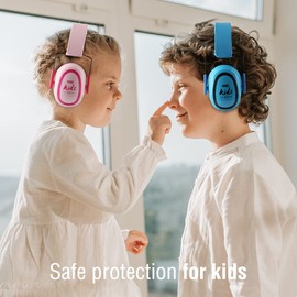 GREEN DEVIL Kids/Toddler Hearing Protection Ear Muffs 2 Pack 27.4dB Noise Cancelling Ear Protection Headphones For Age 3-16