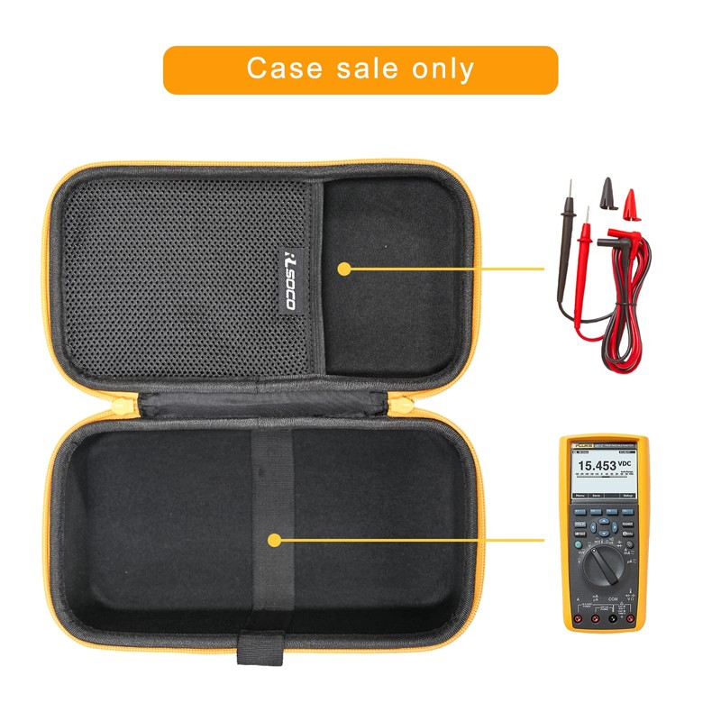 RLSOCO Hard Case for Fluke 289/287 True-RMS Logging Multimeter &