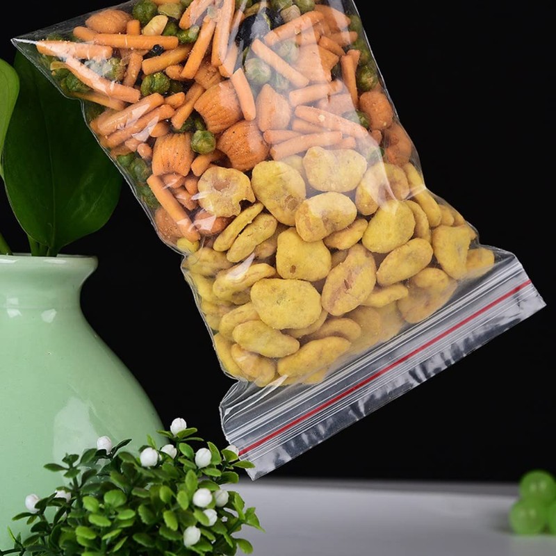 Norhogo 100 Resealable Foldable Ziplock Bags Ziplock Envelopes (15 x