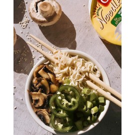 Gefen Instant Noodle Soup Cup 2.3oz (12 pack) No MSG, Chicken Soup Flavor, Meat Free, Dairy Free, Just Add Hot Water and Serve