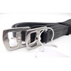 Black Soft Leather Stirrup Leathers for Adult Horses 1 Inch