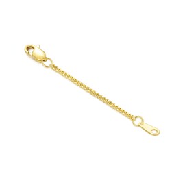 14k Gold 1"/1.5"/2"/3"/4"/5" Necklace Bracelet Extender Chain, Necklace Extender Gold 14k, Durable Removable Gold Chain Extender, 14k Gold Extension Chain Extended Chain for Necklace Anklet Bracelet,