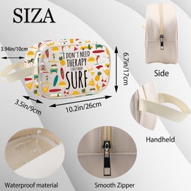 WSNANG Surfer Gifts I Just Need Surf Travel Beach Bag Summer Beach Life Surfing Girl Waterproof Cosmetic Pouch (Surf Bag CA)