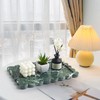 Real Natural Scalloped Green Marble Tray for Bathroom, Vanity, Kitchen