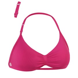 AUROLA Influence Adjustable Strappy Sports Bras for Women,Low Support Seamless Backless Padded Straps Impact Yoga Gym Workout Bra,Vivid Cerise,S