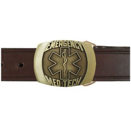 Indiana Metal Craft Emergency Medical Technician Buckle and Belt OBM169B IMC-Retail 42 Chestnut Brown