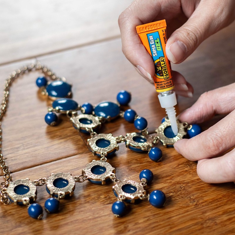 Gorilla Super Glue Gel, Clear Glue, Four 3 Gram Tubes