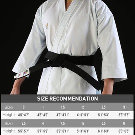 WESING Karate Belt WKF Approved for Karate Competition Black Red Blue Belt Martial Arts(Blue, Size 4.5)