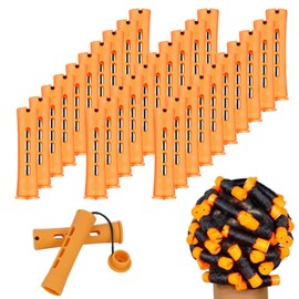 Perm Rollers Large 30 Pieces Curlers Perm Set Long Hair Curler Hair Rollers for Natural Long Short Hair Styling DIY Tool (Orange, 30 Pieces)