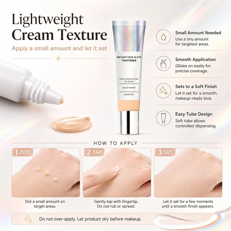 Instant Face Eye Tightener Firming Serum, Rapid Reduction Under Eye