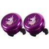 Homoyoyo 2PCS Unicorn Bike Bell,Bicycle Bell Cute Scooter Bell with Loud Clear Sound for Regular Bicycle Mountain Bike Tricycle Accessories