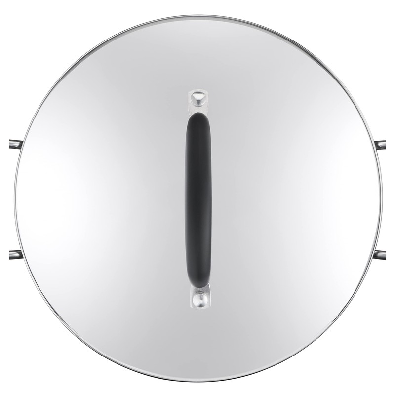 Lagostina Practical lid made of 18/10 stainless steel, grey and