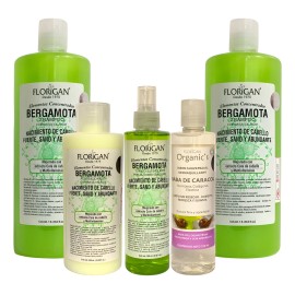2 Shampoo Bergamota 1lt, Tónico, Acondicionador, Jabon Baba.