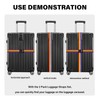 SUNDEE Luggage Straps Suitcase Belts Wide Adjustable Packing Straps, Bright