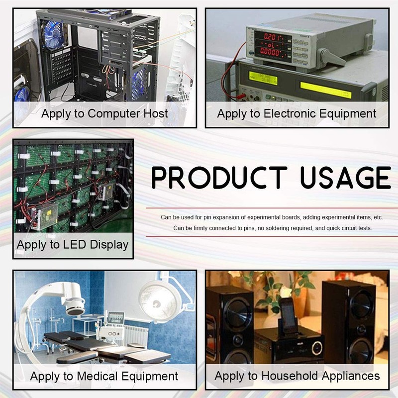 Hilitchi IDC Rainbow Color Flat Ribbon Cable-10 wire (15ft)