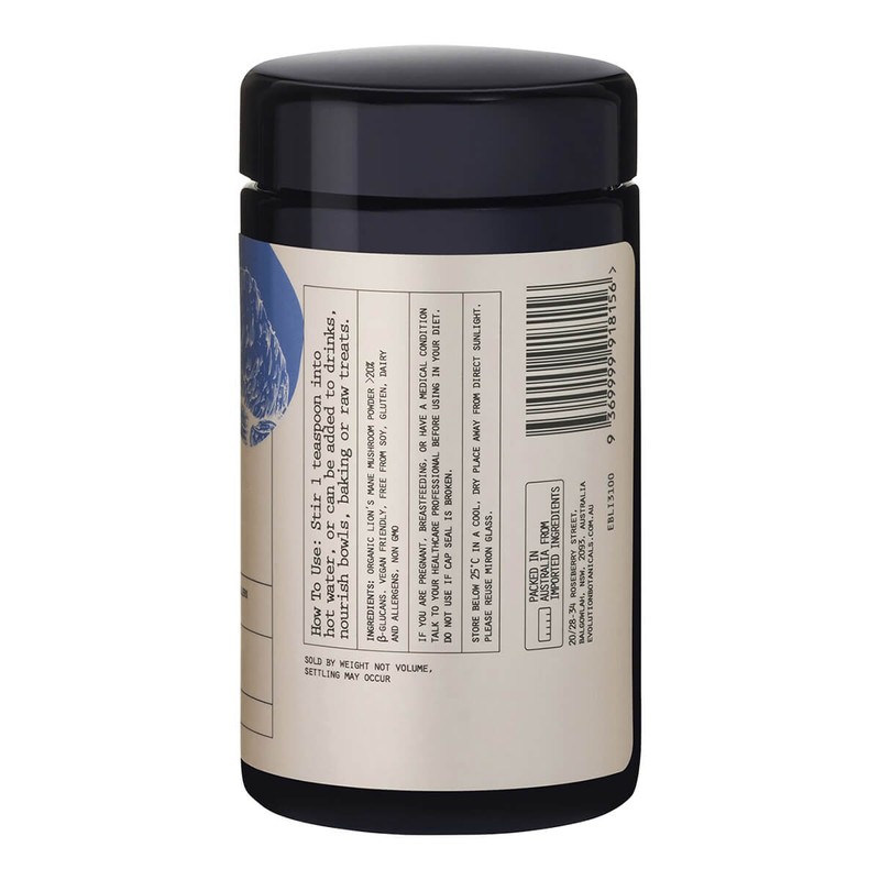 Evolution Botanicals Organic Lion's Mane, 100g