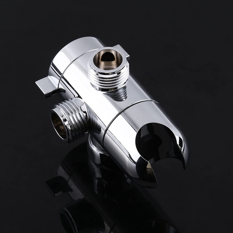 3-Way Shower Head Diverter Mount Combo Valve Bathroom Shower Arm