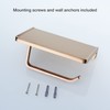 TRUSTMI Toilet Paper Holder with Phone Shelf, Bathroom Accessories Tissue