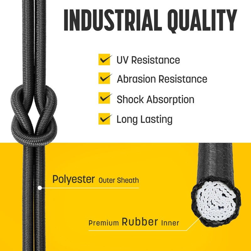 Kamu Synber Bungee Cord 5mm x 5m Elastic Shock Cord