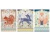 3 x Ulster Weavers Woodland Fox Squirrel Hare Floral Flowers 100% Cotton Kitchen Dining Tea Dish Towel