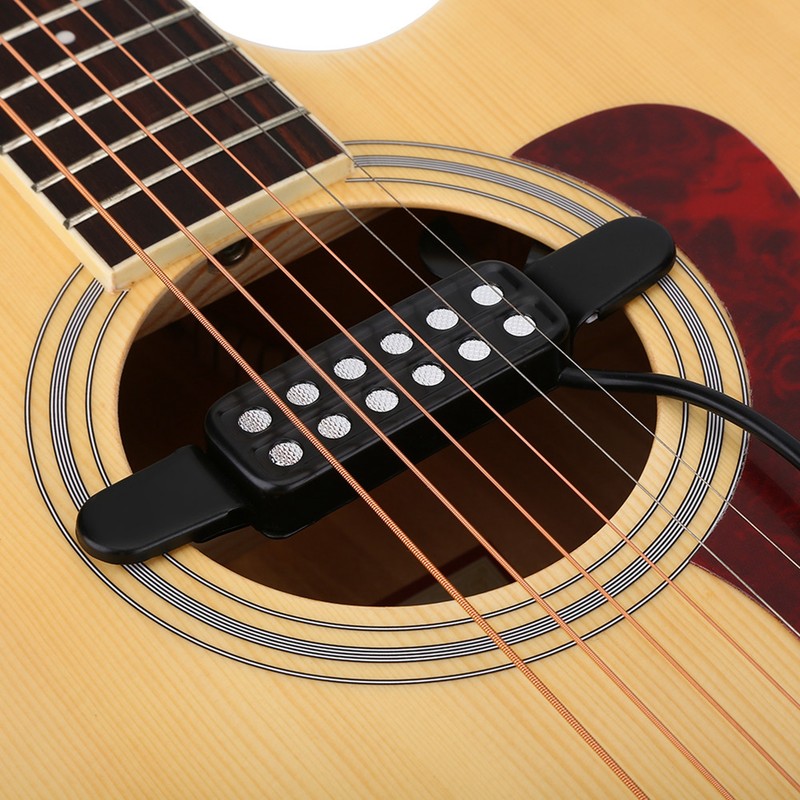 12 Sound Hole Magnetic Pickup Transducer for Acoustic Guitar Musical