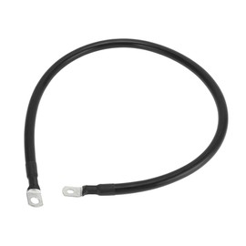 HEROFFIX 1 Pc Battery Inverter Cable Battery Cable 3/8" 5/16" Lug 1/0 AWG Gauge 3FT Black Tinned Copper