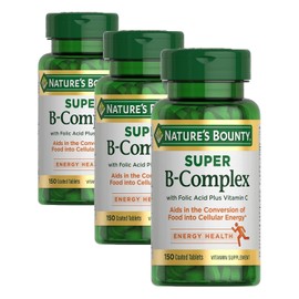 Nature's Bounty Super B-Complex Max Energy & Immune Support (150ct) (Pack of 3)