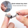 Quick Release Keychain,Titanium Detachable Dual Key Ring, Pull Apart Key