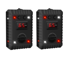 Ultrasonic Mouse Repellent for Car Engines, Animal Repeller Device Portable Mouse Blocker with Strobing Light, Under Hood Animal Repeller Rat Squirrel Deterrent for Outdoor Indoor 2pcs