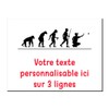Mygoodprice Dekoschild Evolution Pétanque aus Aluminium, personalisierbar, 20 x 15
