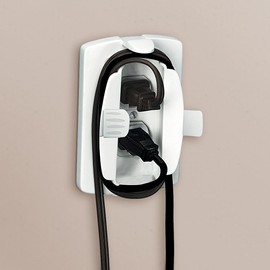 Safety 1st Outlet Cover/Short de cordón, blanco, 2 unidades
