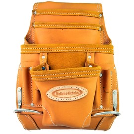 McGuire-Nicholas 689 MB 10 Pocket Pro Carpenter Pouch in Tan Full Grain Leather