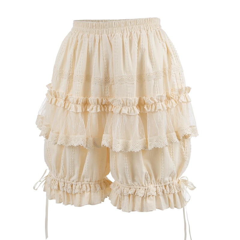 LTAKK Bloomers Women Ruffle Lace Pantaloons Renaissance Victorian Bloomers Kawaii